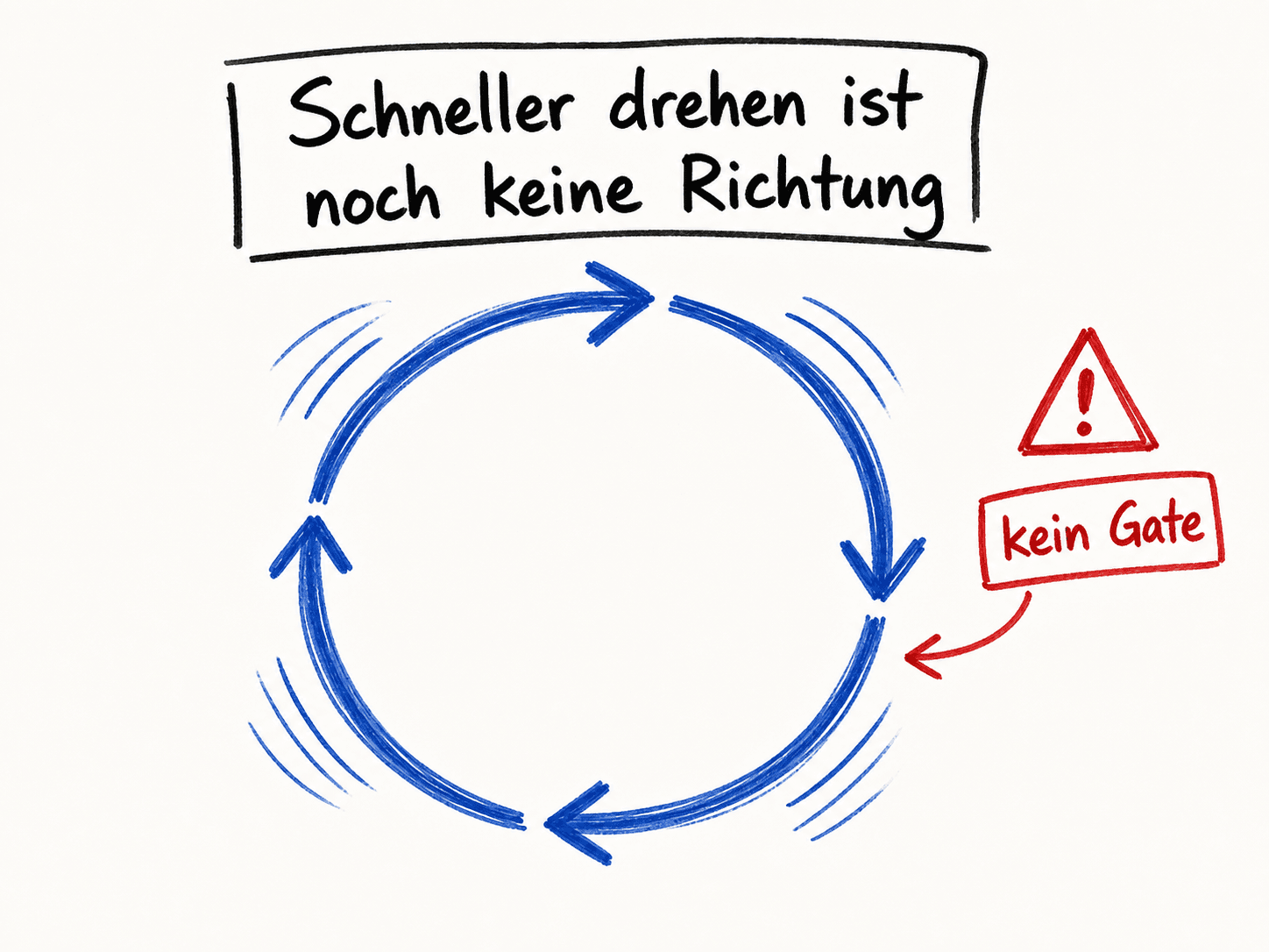 Sketch of a fast, directionless loop without an assessment step.